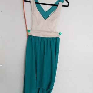 Final Sale. MYSTIC maxi dress, size XS, beige and green,
